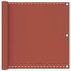 Écran de balcon Vidaxl 90x600 cm en terre cuite HDPE -Colored