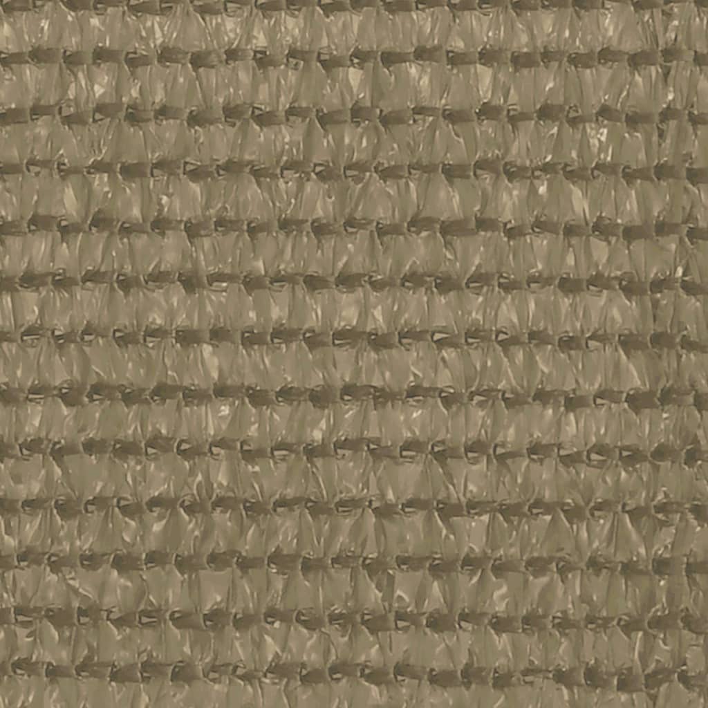 Écran de balcon Vidaxl 120x500 cm HDPE Taupe