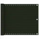 Écran de balcon Vidaxl 75x500 cm HDPE Donkergroen