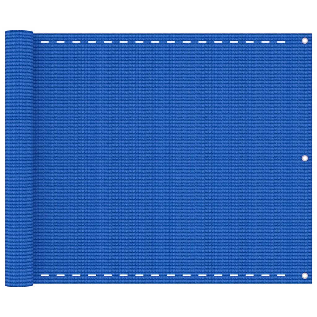 Écran de balcon Vidaxl 75x500 cm bleu HDPE