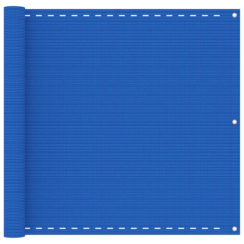 Écran de balcon Vidaxl 90x600 cm bleu HDPE