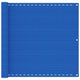 Écran de balcon Vidaxl 90x600 cm bleu HDPE