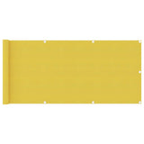 Écran de balcon Vidaxl 75x300 cm jaune HDPE - afbeelding 1