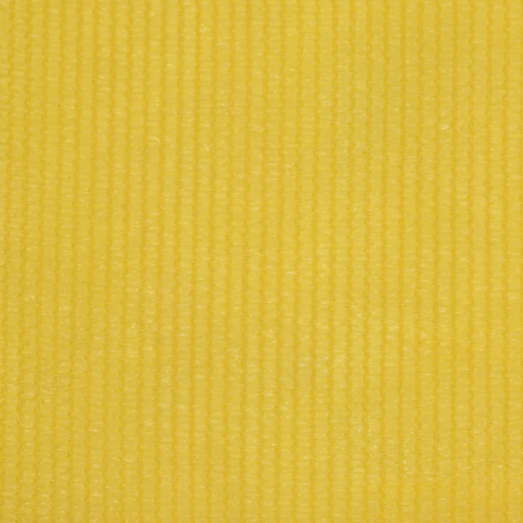Écran de balcon Vidaxl 75x300 cm jaune HDPE