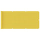 Écran de balcon Vidaxl 75x400 cm jaune HDPE