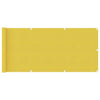 Écran de balcon Vidaxl 75x500 cm jaune HDPE