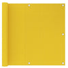 Écran de balcon Vidaxl 90x500 cm jaune HDPE