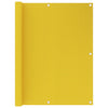 Écran de balcon Vidaxl 120x500 cm jaune HDPE