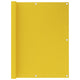 Écran de balcon Vidaxl 120x600 cm jaune HDPE