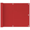 Écran de balcon Vidaxl 75x300 cm rouge HDPE