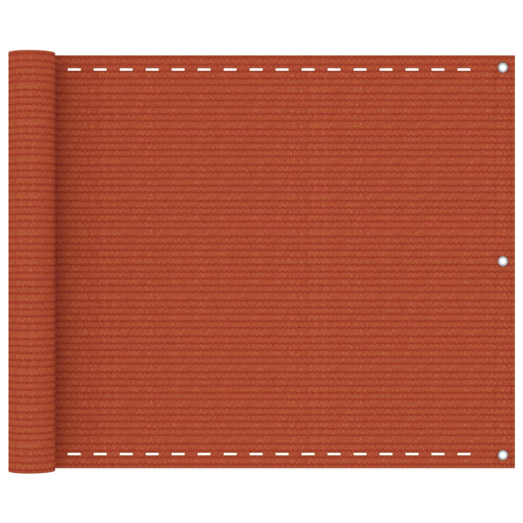 Écran de balcon Vidaxl 75x300 cm HDPE Oranje