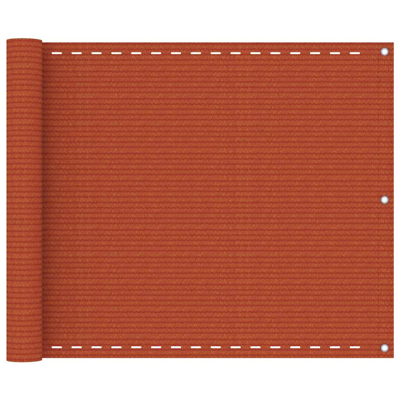 Écran de balcon Vidaxl 75x500 cm HDPE Oranje