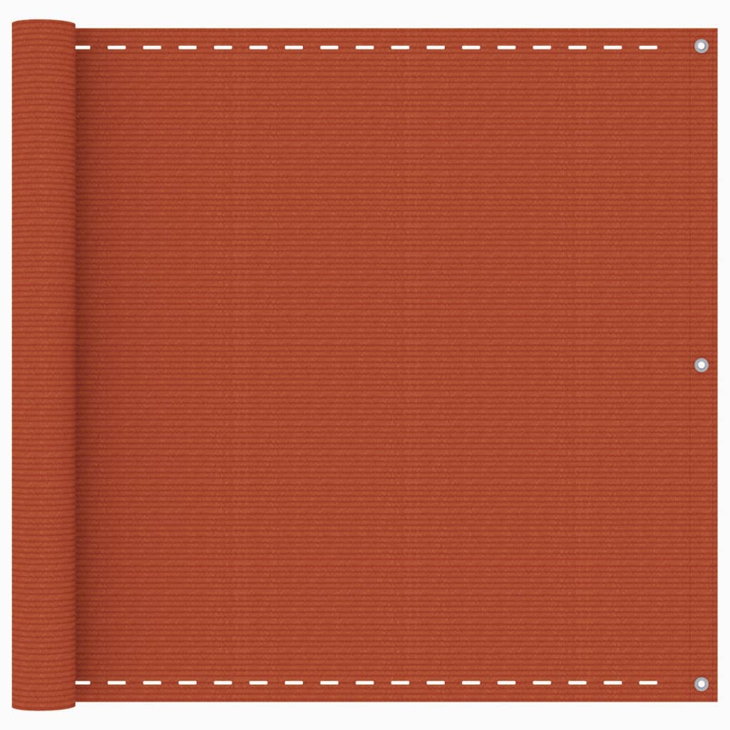 Écran de balcon Vidaxl 90x500 cm HDPE Oranje