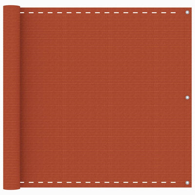 Écran de balcon Vidaxl 90x500 cm HDPE Oranje
