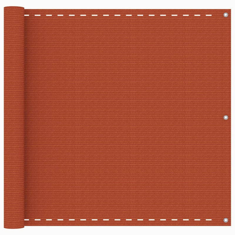 Écran de balcon Vidaxl 90x500 cm HDPE Oranje
