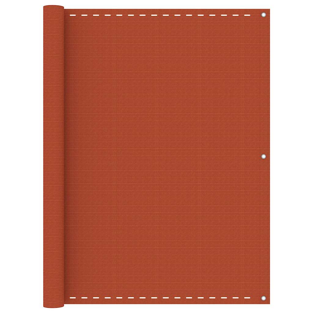 Écran de balcon Vidaxl 120x500 cm HDPE Oranje