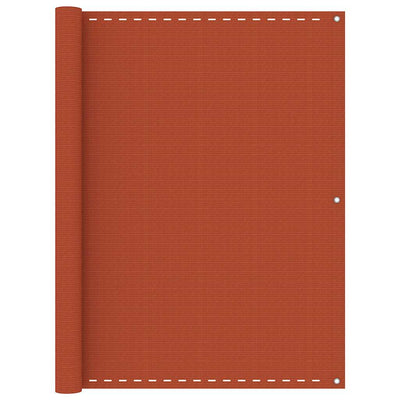 Écran de balcon Vidaxl 120x500 cm HDPE Oranje