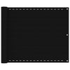 Écran de balcon Vidaxl 75x400 cm Black HDPE