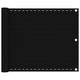 Écran de balcon Vidaxl 75x500 cm Black HDPE