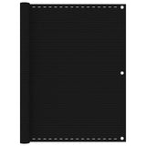Écran de balcon Vidaxl 120x400 cm Black HDPE - afbeelding 1