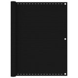 Écran de balcon Vidaxl 120x500 cm Black HDPE - afbeelding 1