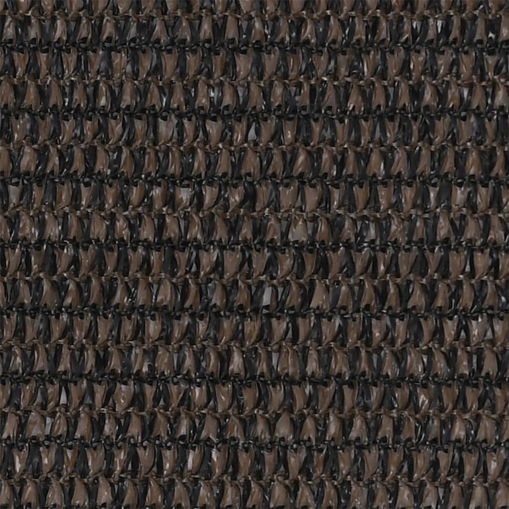Écran de balcon Vidaxl 120x400 cm HDPE Brown