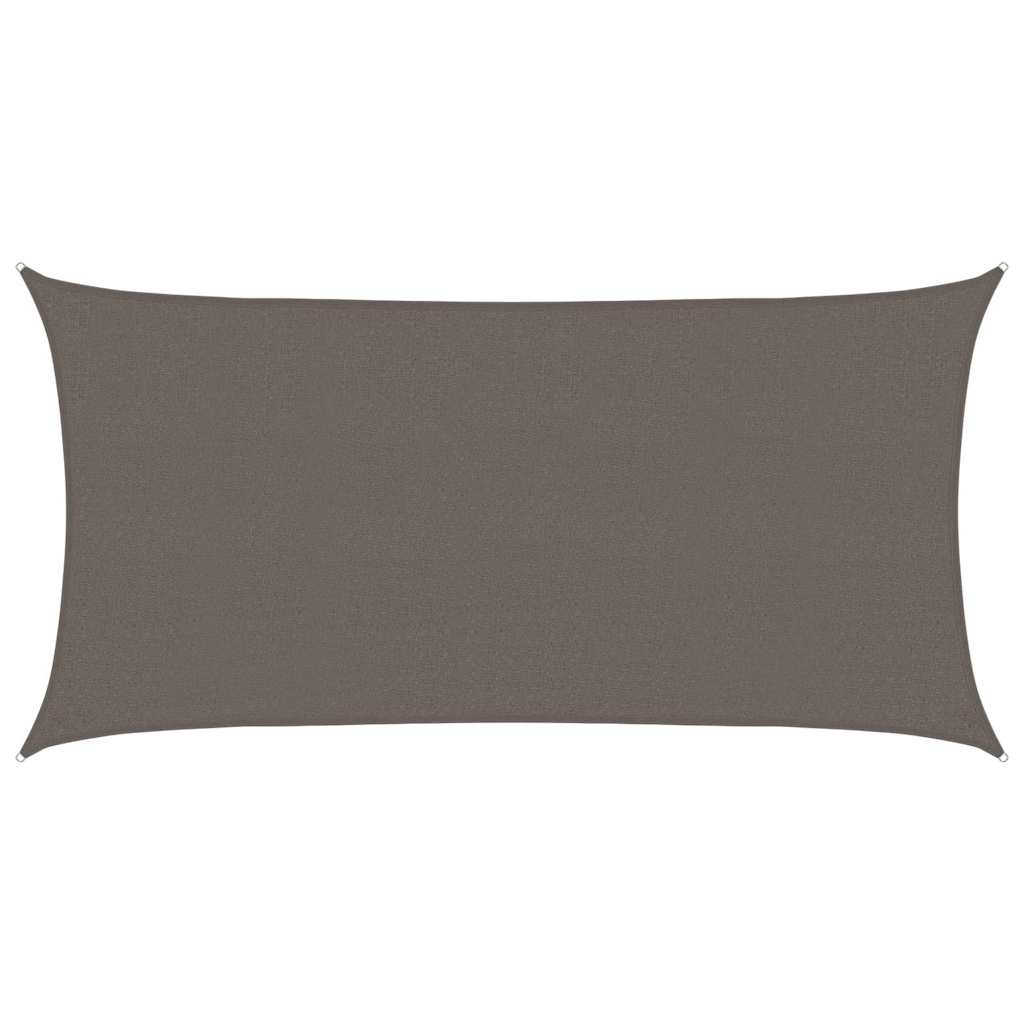 Vidaxl zonnezil 160 g m² 2,5x5 m anthracite HDPE -Colored