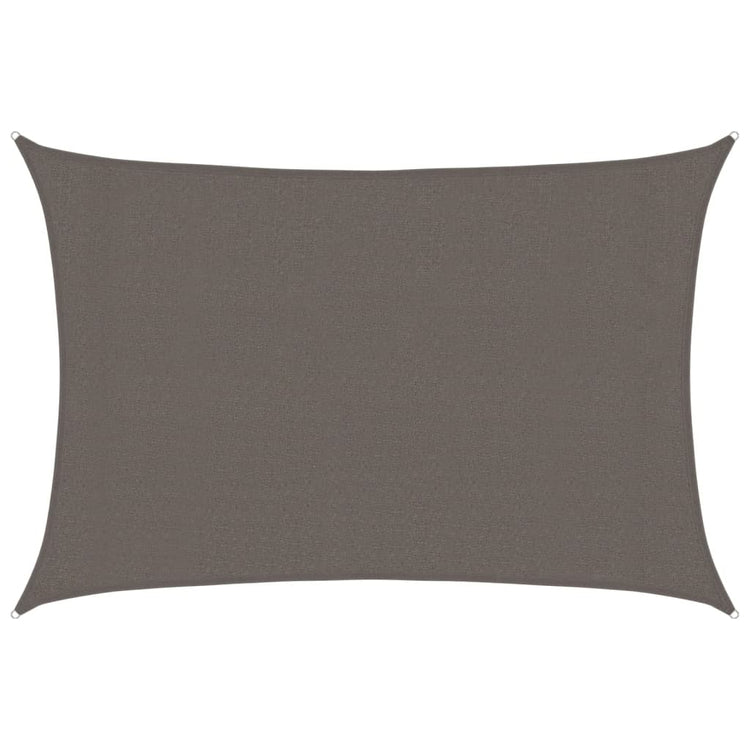 Vidaxl zonnezil 160 g m² 3x5 m anthracite hdpe -colored