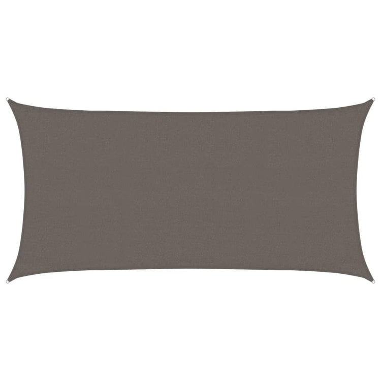 Vidaxl zonnezil 160 g m² 3x6 m anthracite hdpe -colored