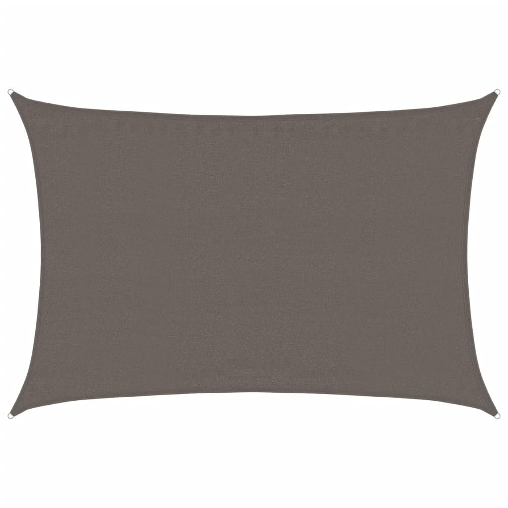 Vidaxl zonnezil 160 g m² 3,5x5 m anthracite HDPE -Colored