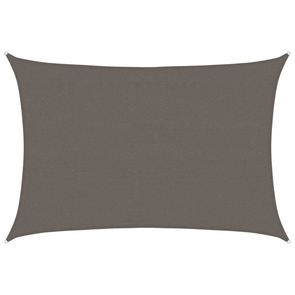 Vidaxl zonnezil 160 g m² 4x5 m anthracite hdpe -colored