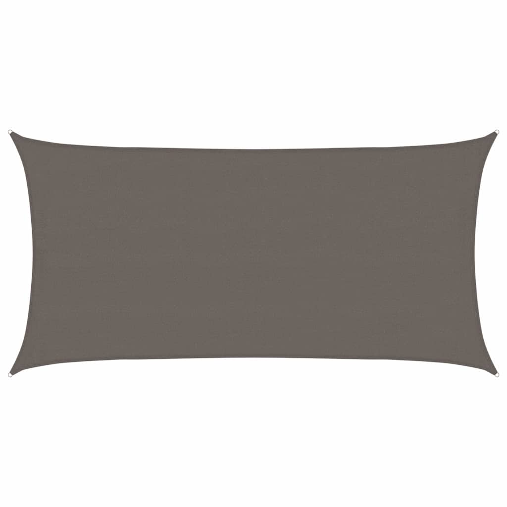 Voile d'ombrage Vidaxl 160 g m² 4x7 m PEHD anthracite