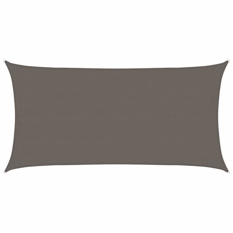 Voile d'ombrage Vidaxl 160 g m² 4x7 m PEHD anthracite