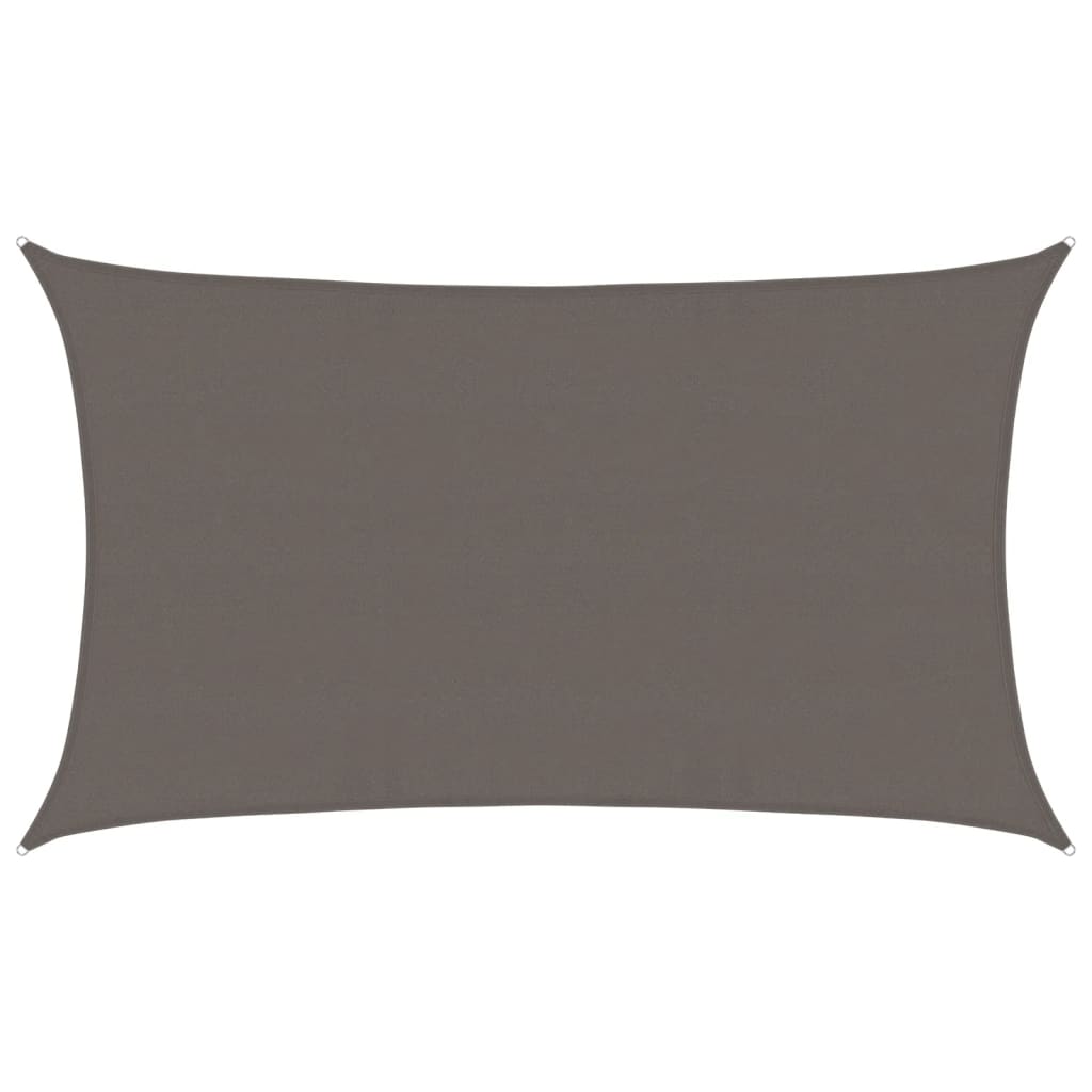 Vidaxl zonnezil 160 g m² 5x8 m anthracite hdpe -colored