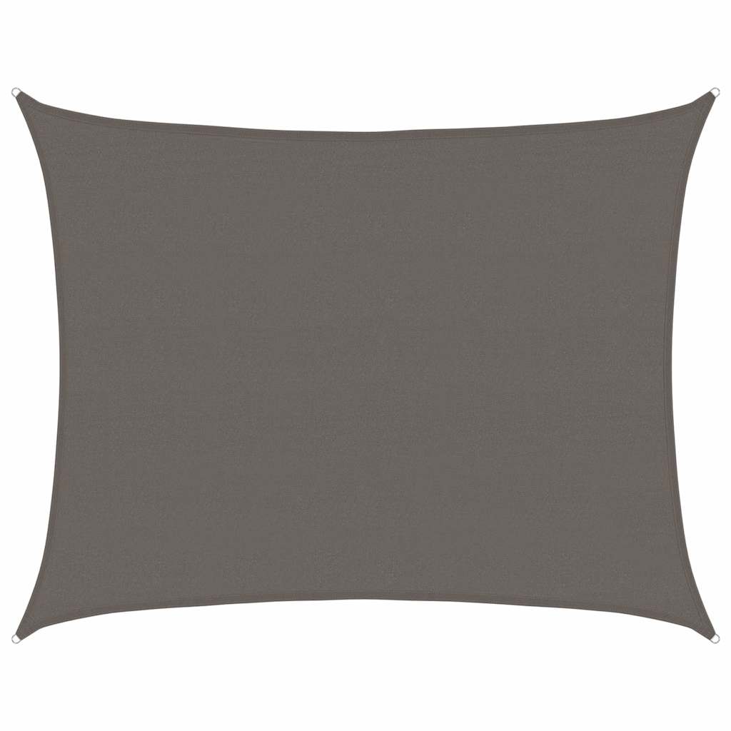 Vidaxl zonnezil 160 g m² 6x8 m anthracite hdpe -colored