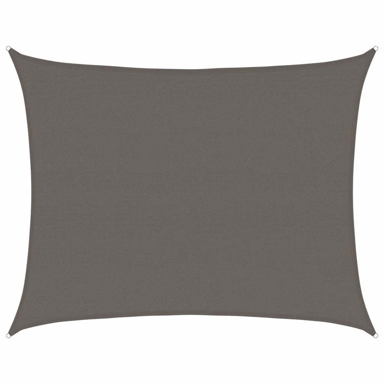 Vidaxl zonnezil 160 g m² 6x8 m anthracite hdpe -colored