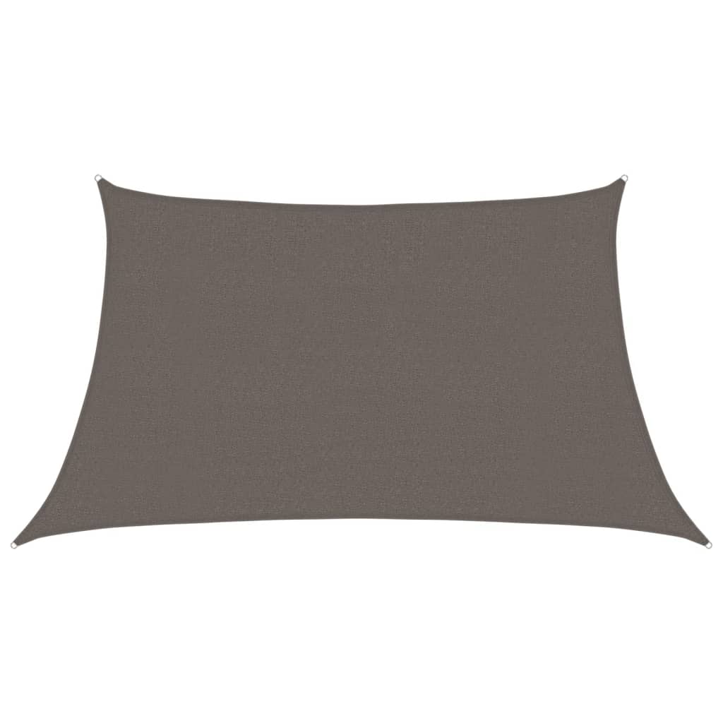 Vidaxl zonnezil 160 g m² 3 anthracite HDPE 4x2 m