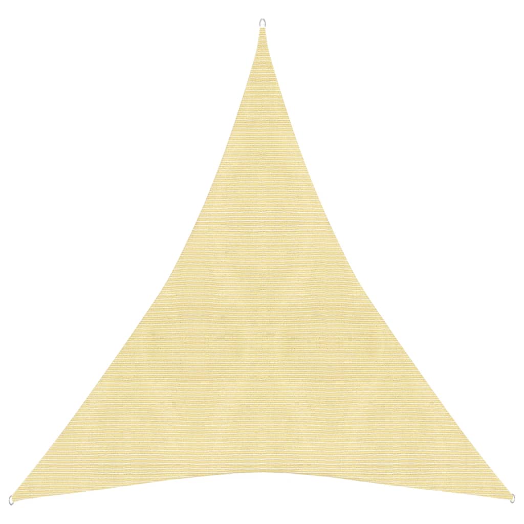 Vidaxl zonnezil 160 g m² 5x7x7 m beige hdpe