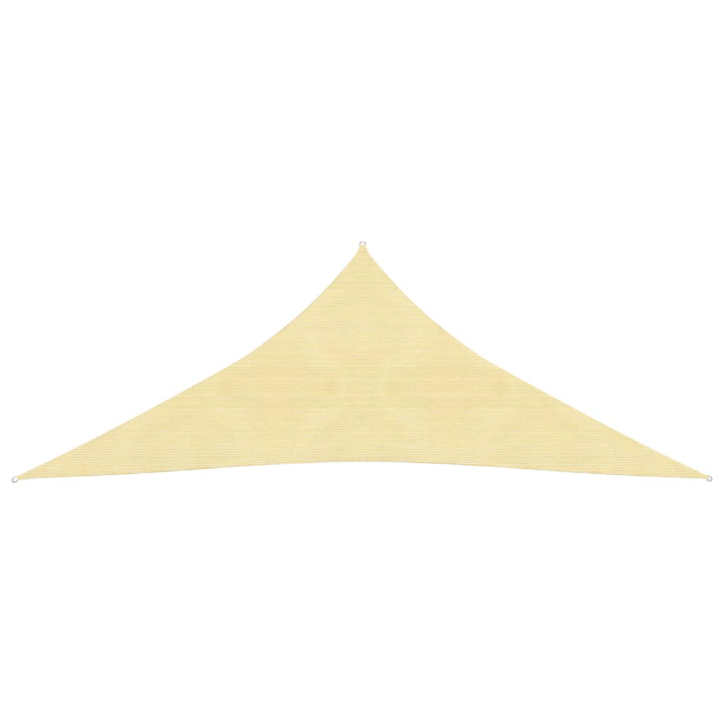 Vidaxl zonnezil 160 g m² 5x7x7 m beige hdpe