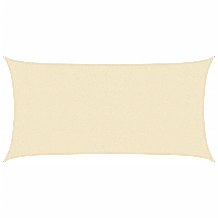 Vidaxl Zonnezeil 160 g m² 2x3,5 m de crème HDPE colorée