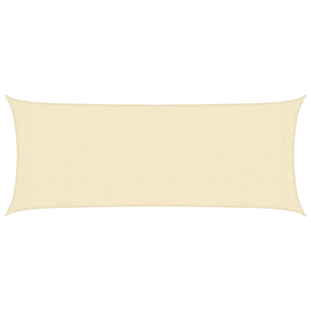 Vidaxl Zonnezeil 160 g m² 2x5 m crème HDPE -Colored
