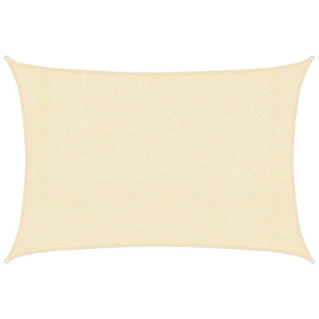 Vidaxl Zonnezeil 160 g m² 3x4,5 m crème HDPE -Colored