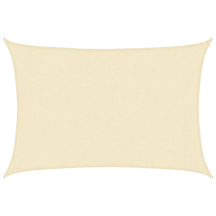 Vidaxl Zonnezeil 160 g m² 3x5 m crème HDPE -Colored