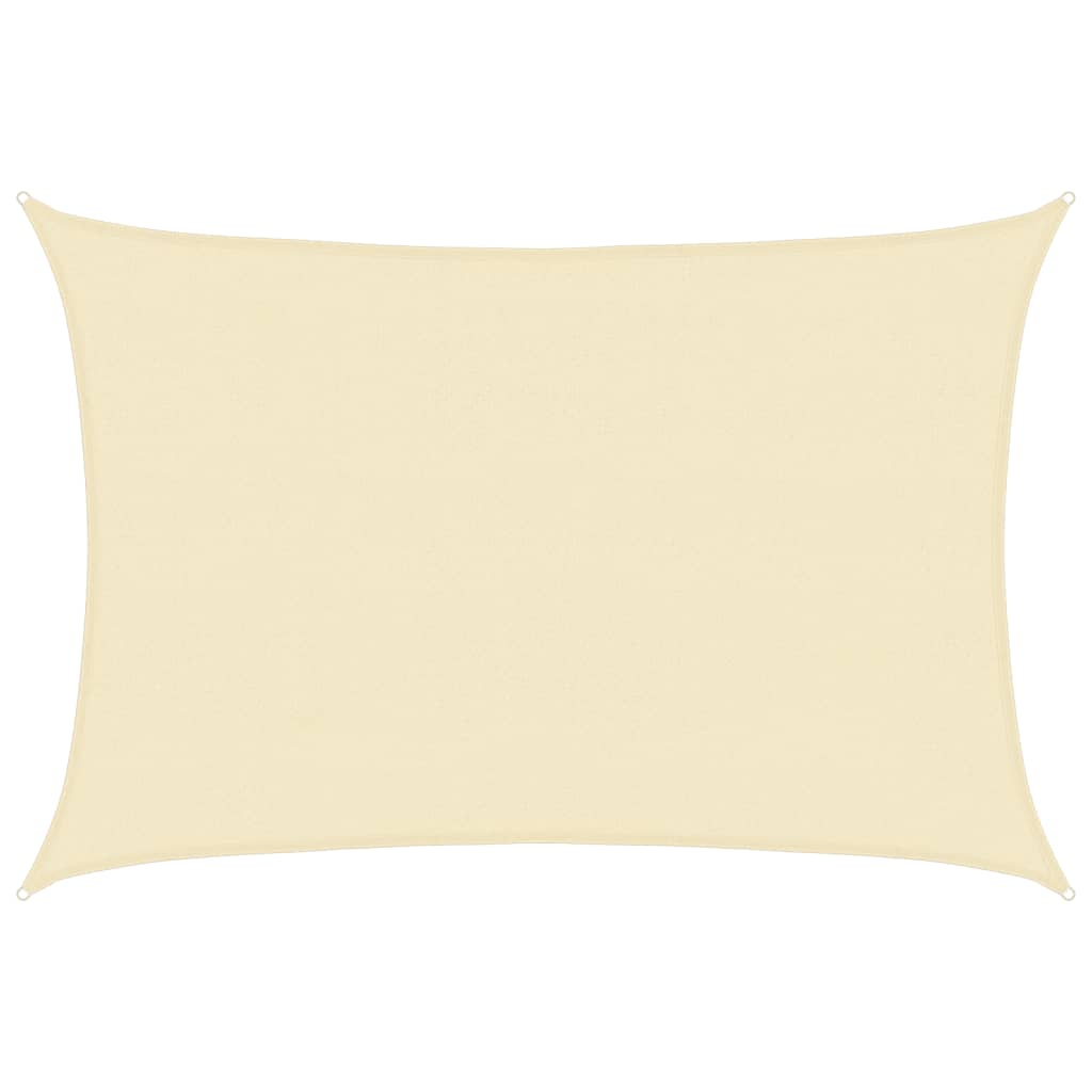 Vidaxl Zonnezeil 160 g m² 4x5 m crème HDPE -Colored