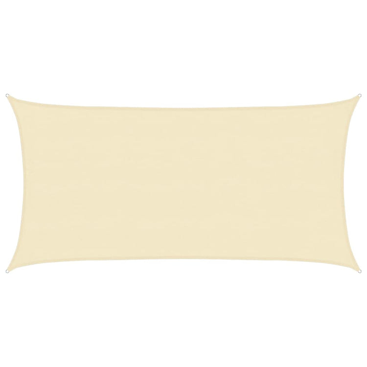 Vidaxl zonnezil 160 g m² 4x7 m crème HDPE -Colored