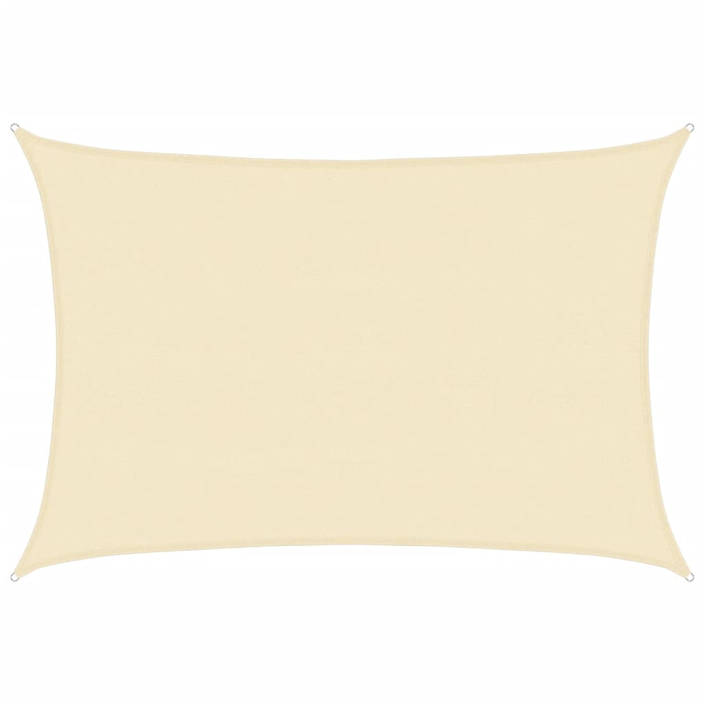 Vidaxl Zonnezeil 160 g m² 5x6 m crème HDPE -Colored