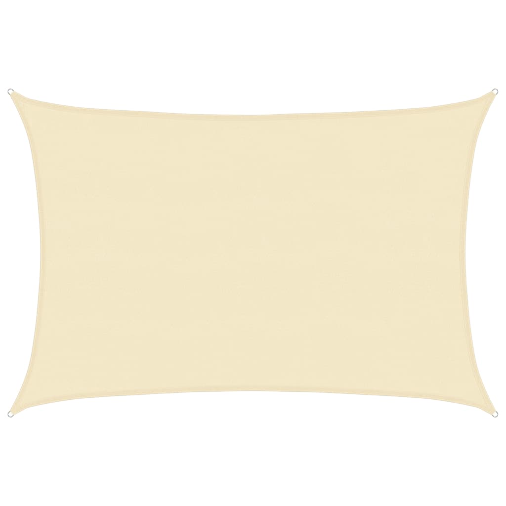 Vidaxl Zonnezeil 160 g m² 5x7 m crème HDPE -Colored
