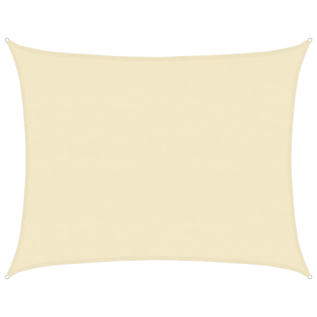 Vidaxl Zonnezeil 160 g m² 6x7 m crème HDPE -Colored