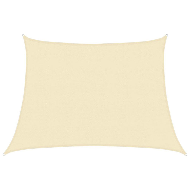 Vidaxl Zonnezeil 160 g m² 4 5x3 m crème HDPE -Colored