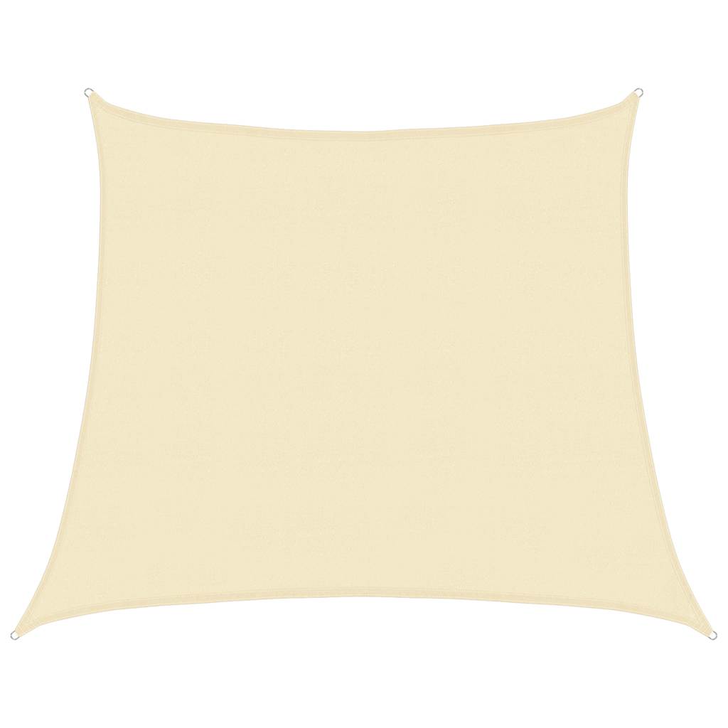 Vidaxl Zonnezeil 160 g m² 4 5x4 m crème HDPE -Colored
